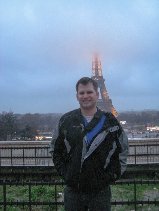 Me in front of the Eiffel Tower